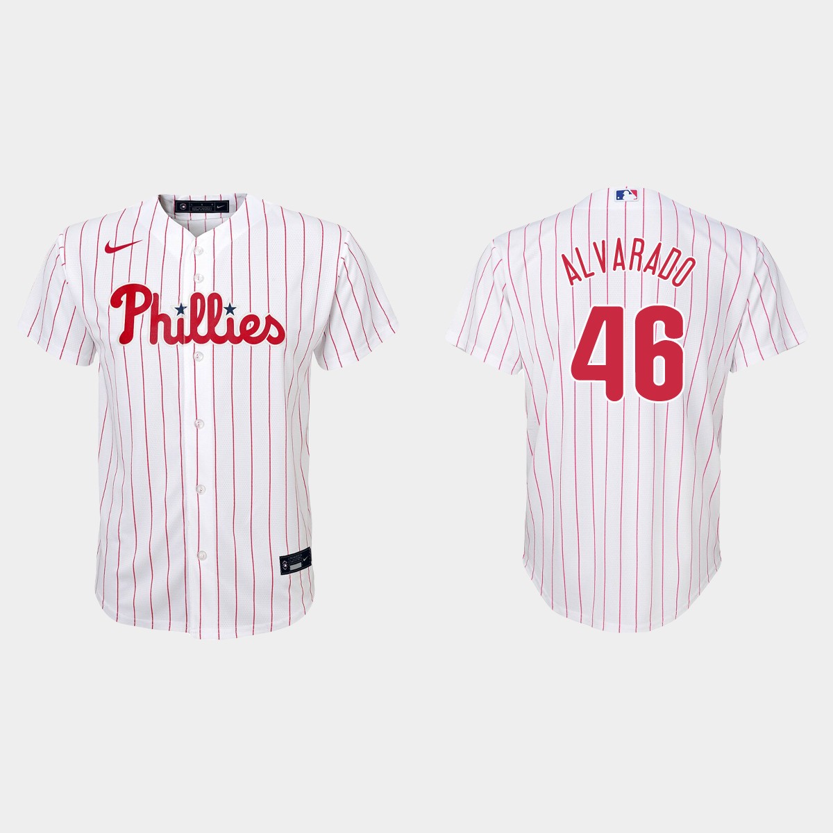 Youth Philadelphia Phillies Jose Alvarado White Home Jersey