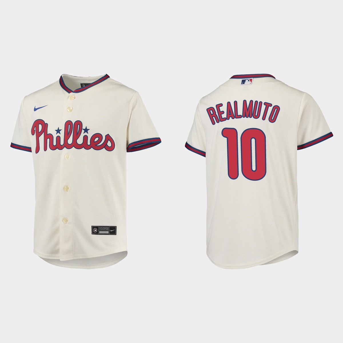 Youth Philadelphia Phillies J.T. Realmuto Cream Jersey