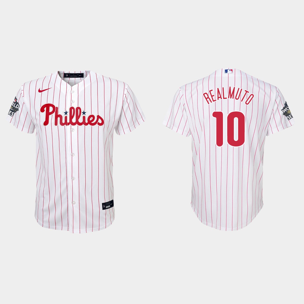 Youth Philadelphia Phillies J.T. Realmuto White World Series Jersey