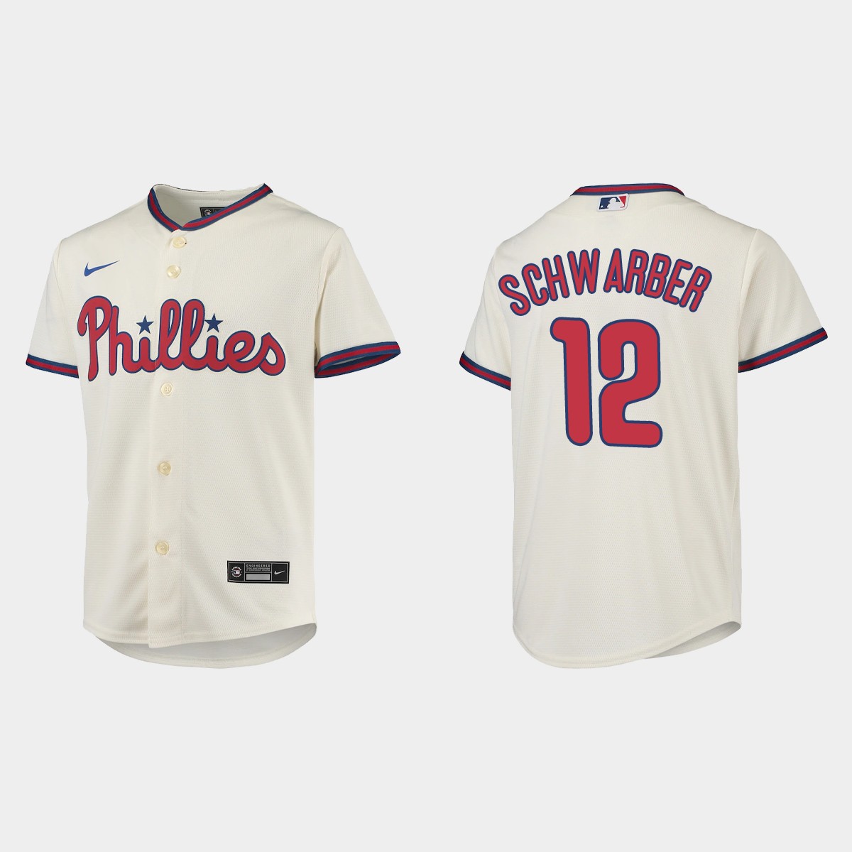 Youth Philadelphia Phillies Kyle Schwarber Cream Jersey