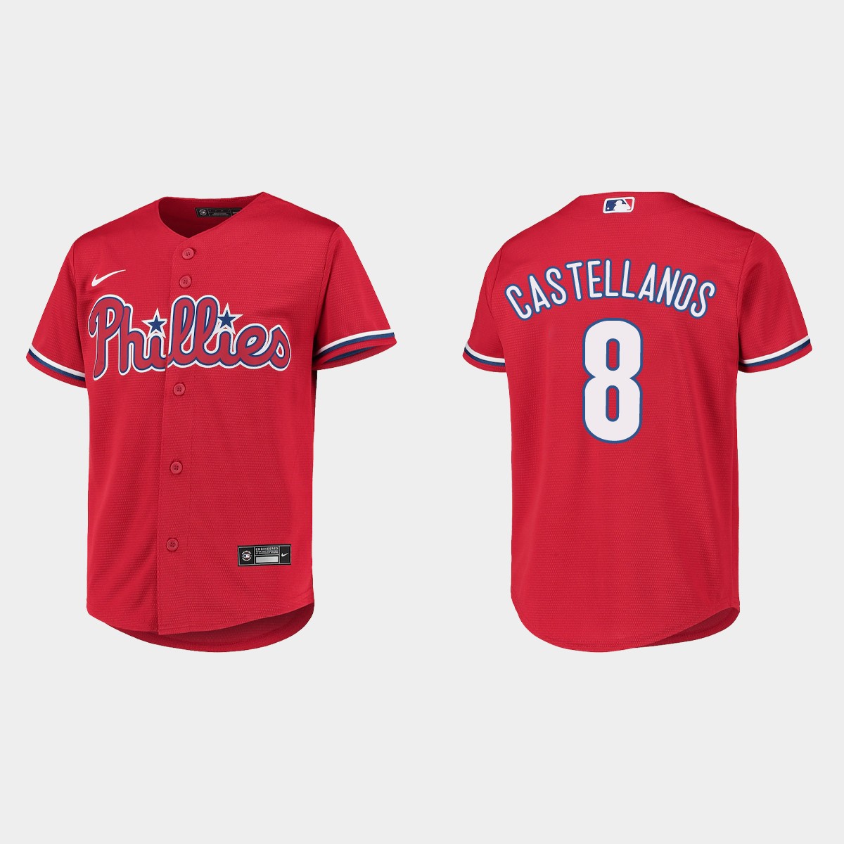 Youth Philadelphia Phillies Nick Castellanos Red Jersey