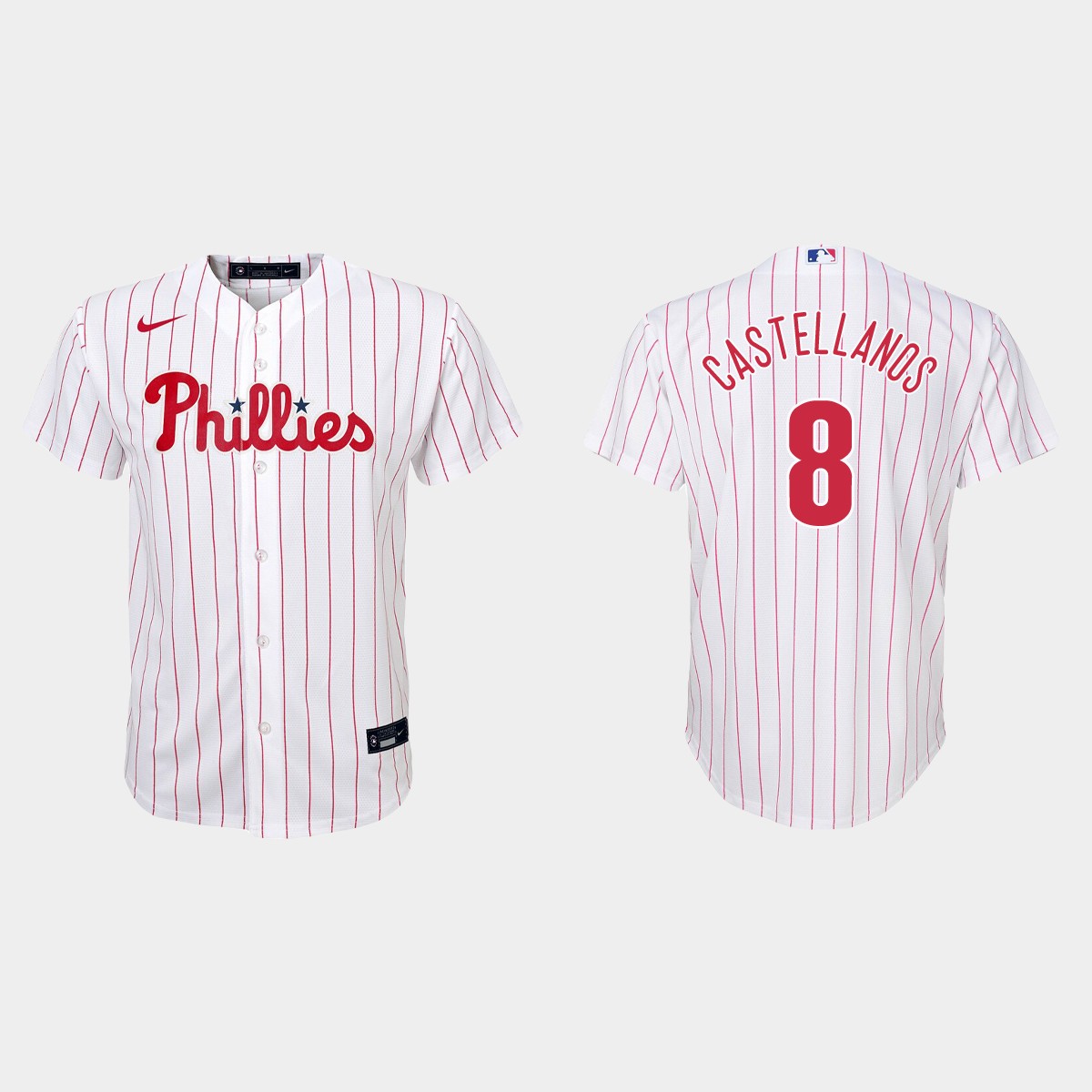 Youth Philadelphia Phillies Nick Castellanos White Home Jersey