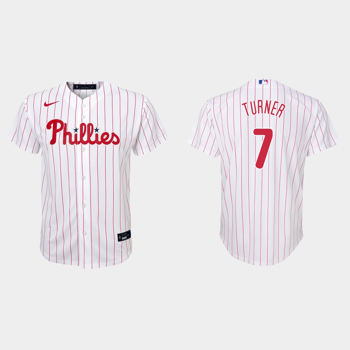 Youth Philadelphia Phillies Trea Turner White Home Jersey
