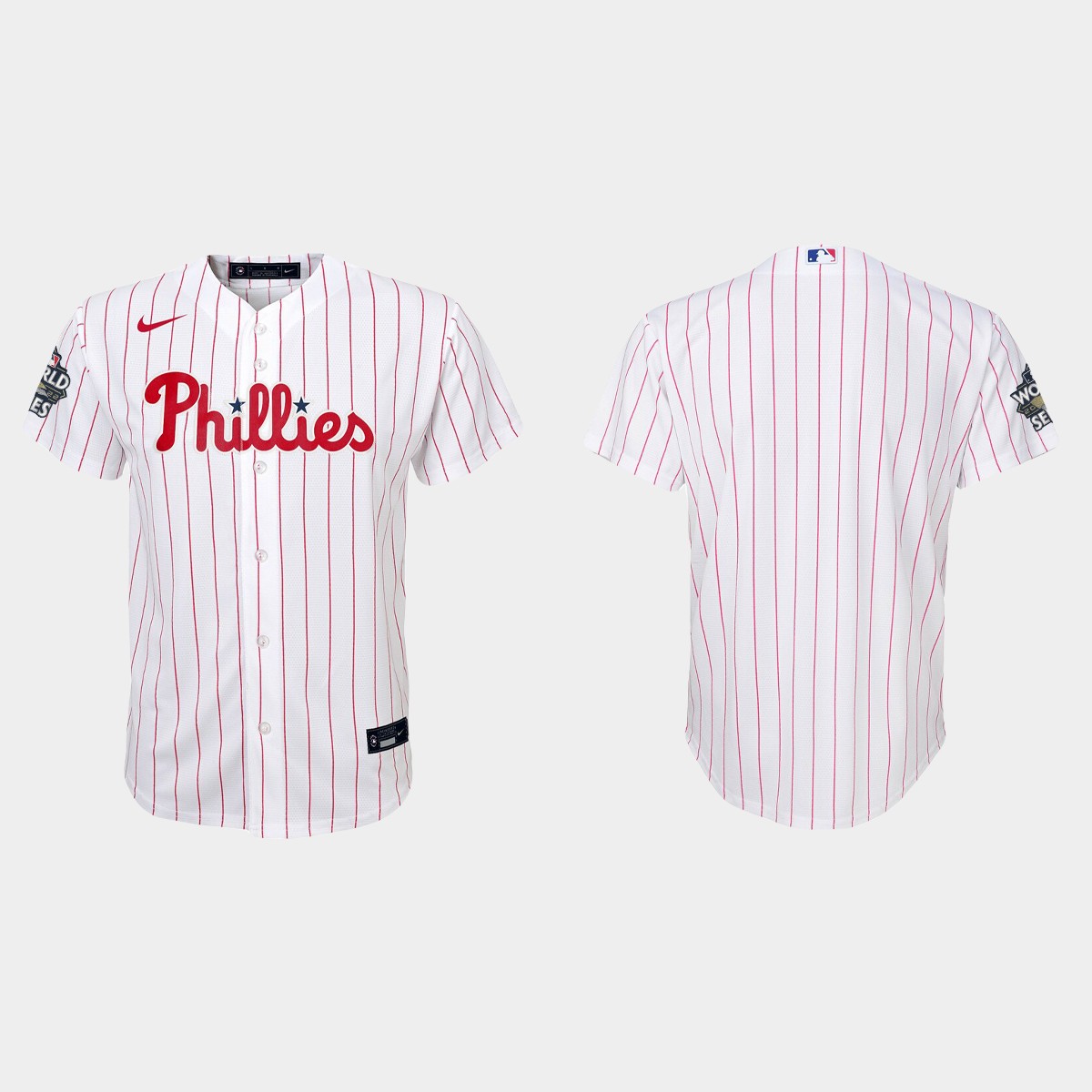 Youth Philadelphia Phillies White World Series Jersey