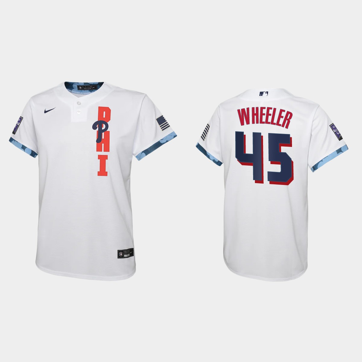 Youth Philadelphia Phillies Zack Wheeler White All-Star Game Jersey