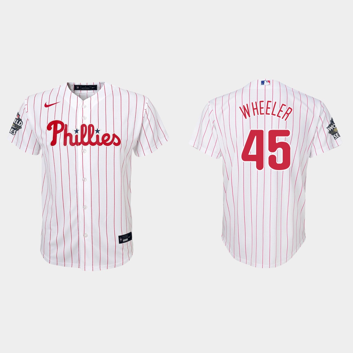 Youth Philadelphia Phillies Zack Wheeler White World Series Jersey