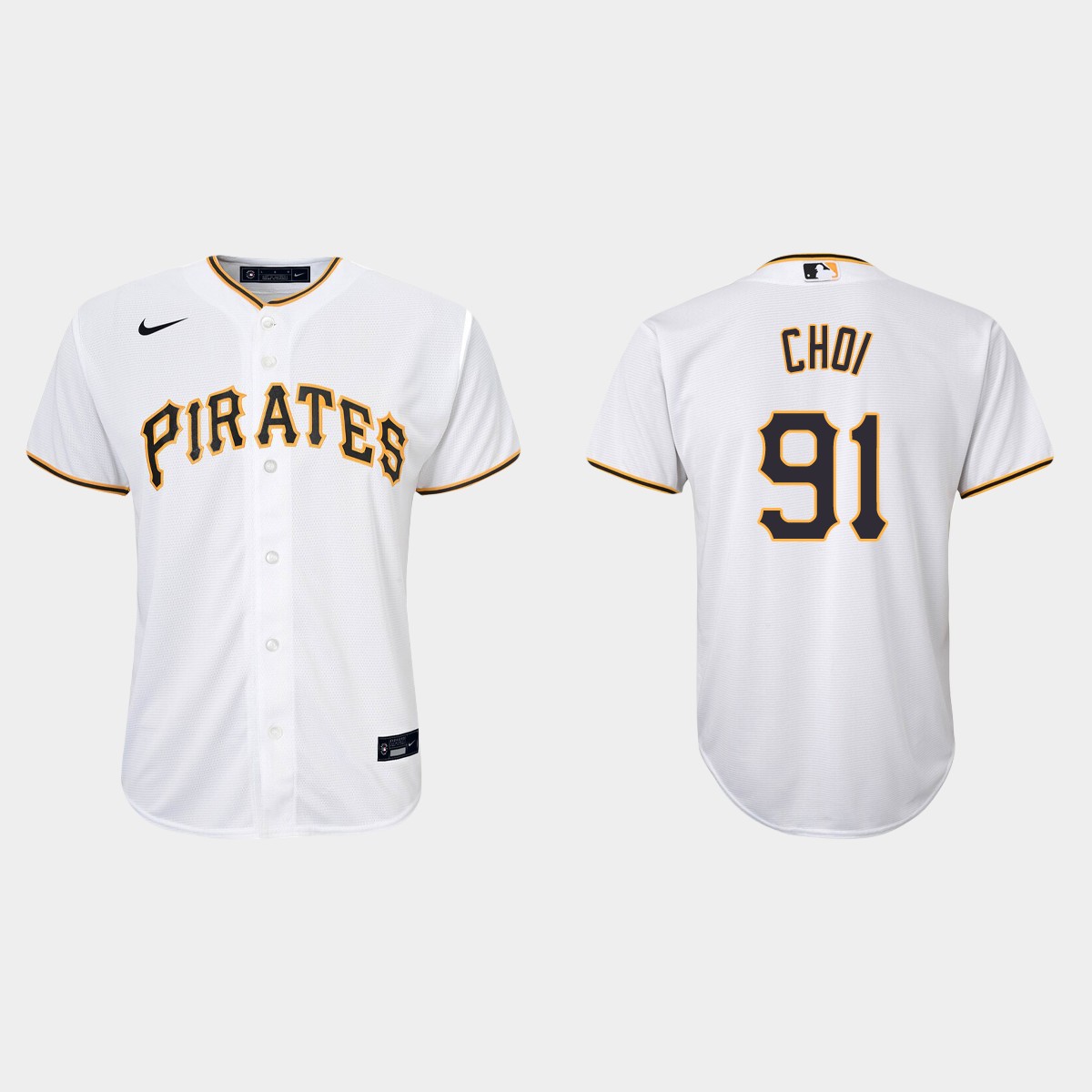 Youth Pittsburgh Pirates Ji-Man Choi White Home Jersey