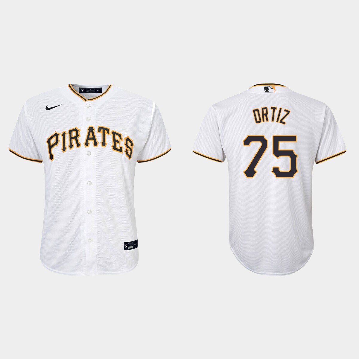 Youth Pittsburgh Pirates Luis Ortiz White Home Jersey