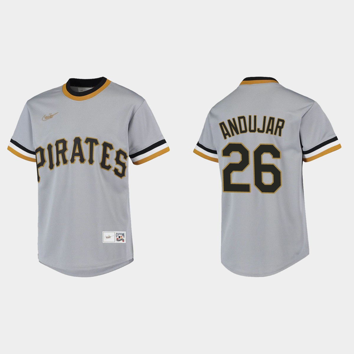 Youth Pittsburgh Pirates Miguel Andujar Gray Cooperstown Collection Jersey