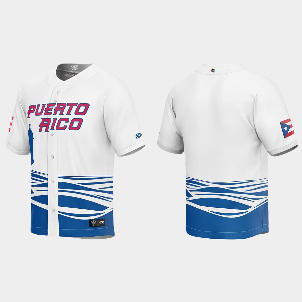 Youth Puerto Rico White World Classic Jersey