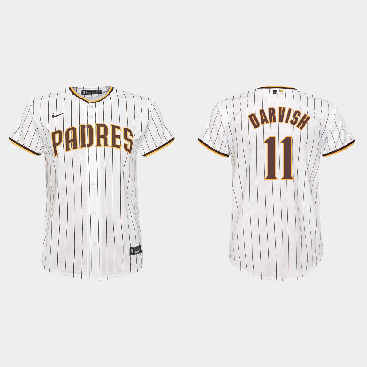 Youth San Diego Padres #11 Yu Darvish White Home Jersey