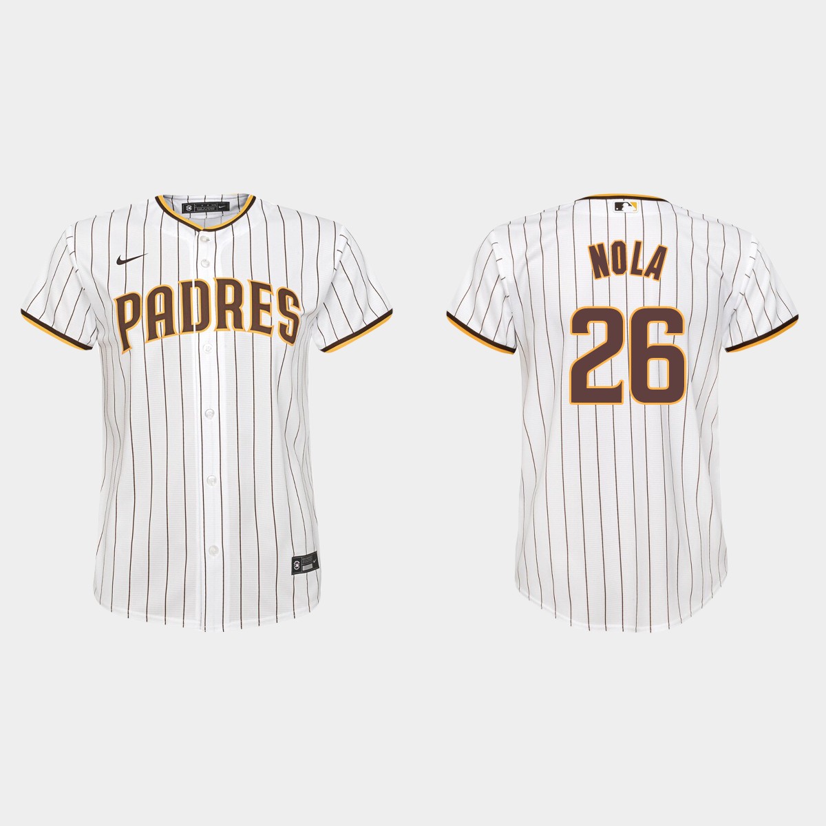 Youth San Diego Padres #26 Austin Nola White Home Jersey