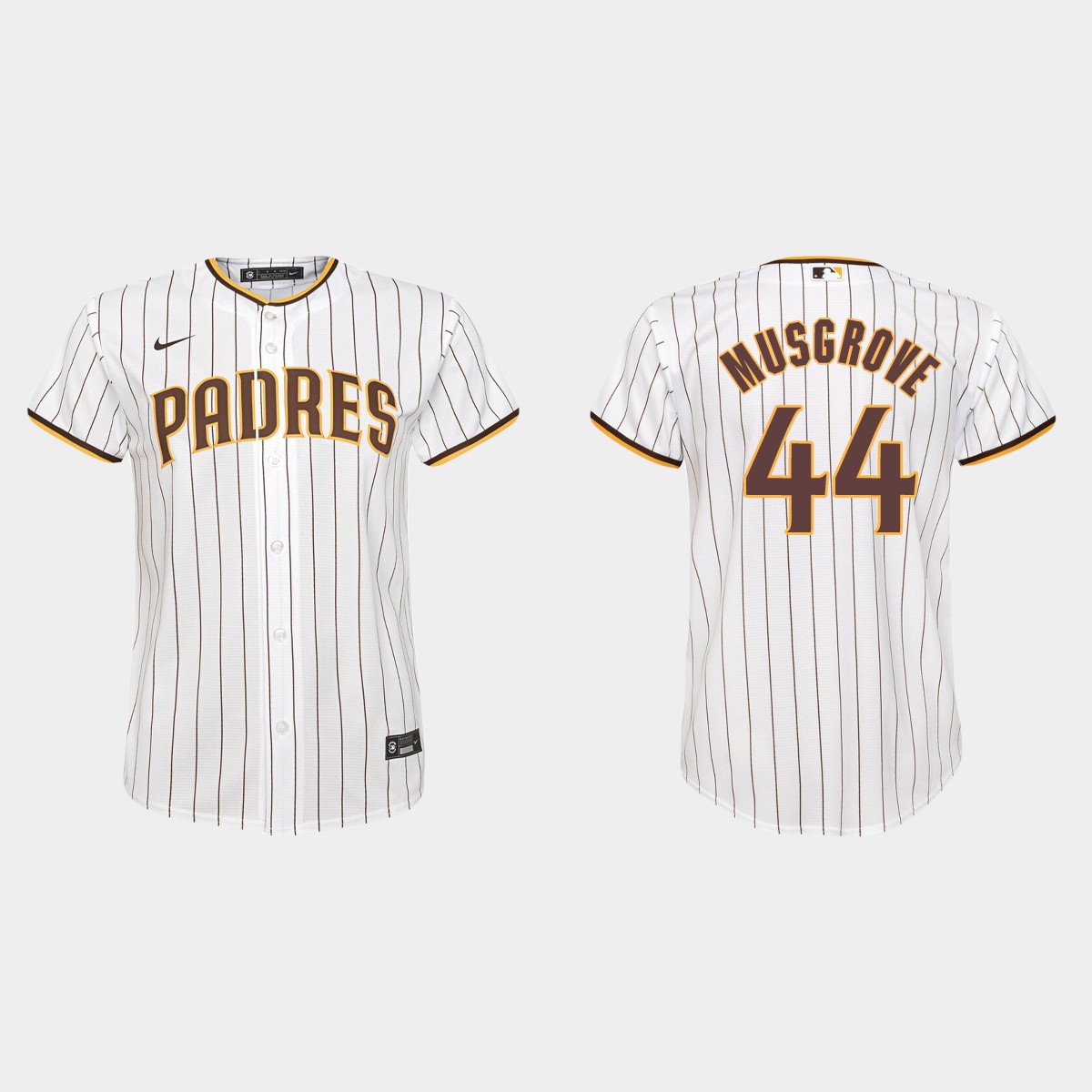 Youth San Diego Padres #44 Joe Musgrove White Home Jersey