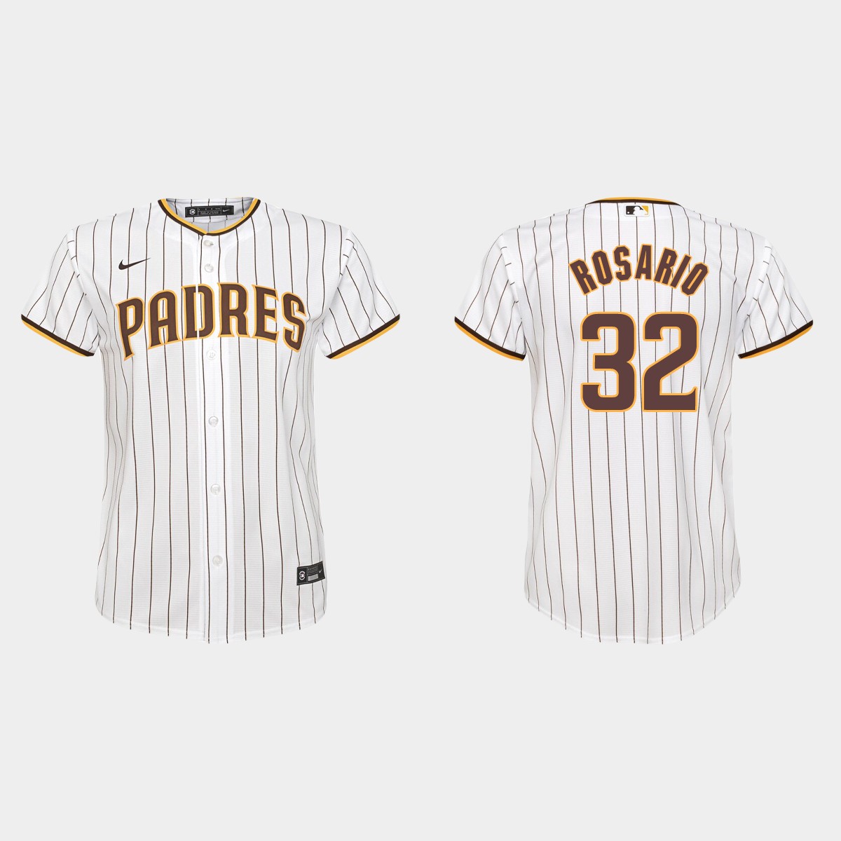 Youth San Diego Padres Eguy Rosario White Home Jersey
