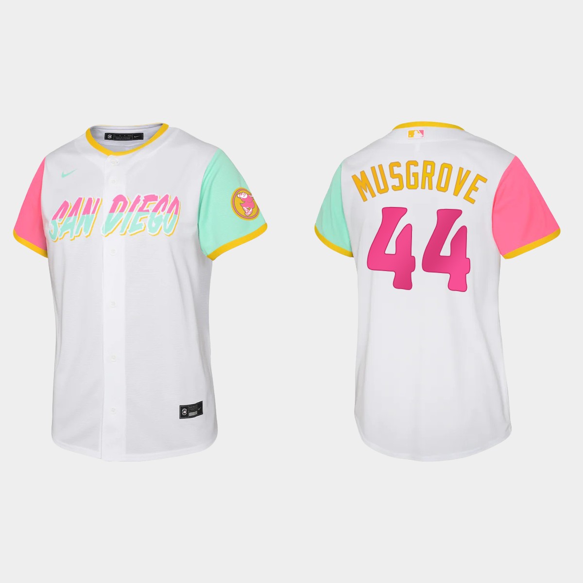 Youth San Diego Padres Joe Musgrove White City Connect Jersey