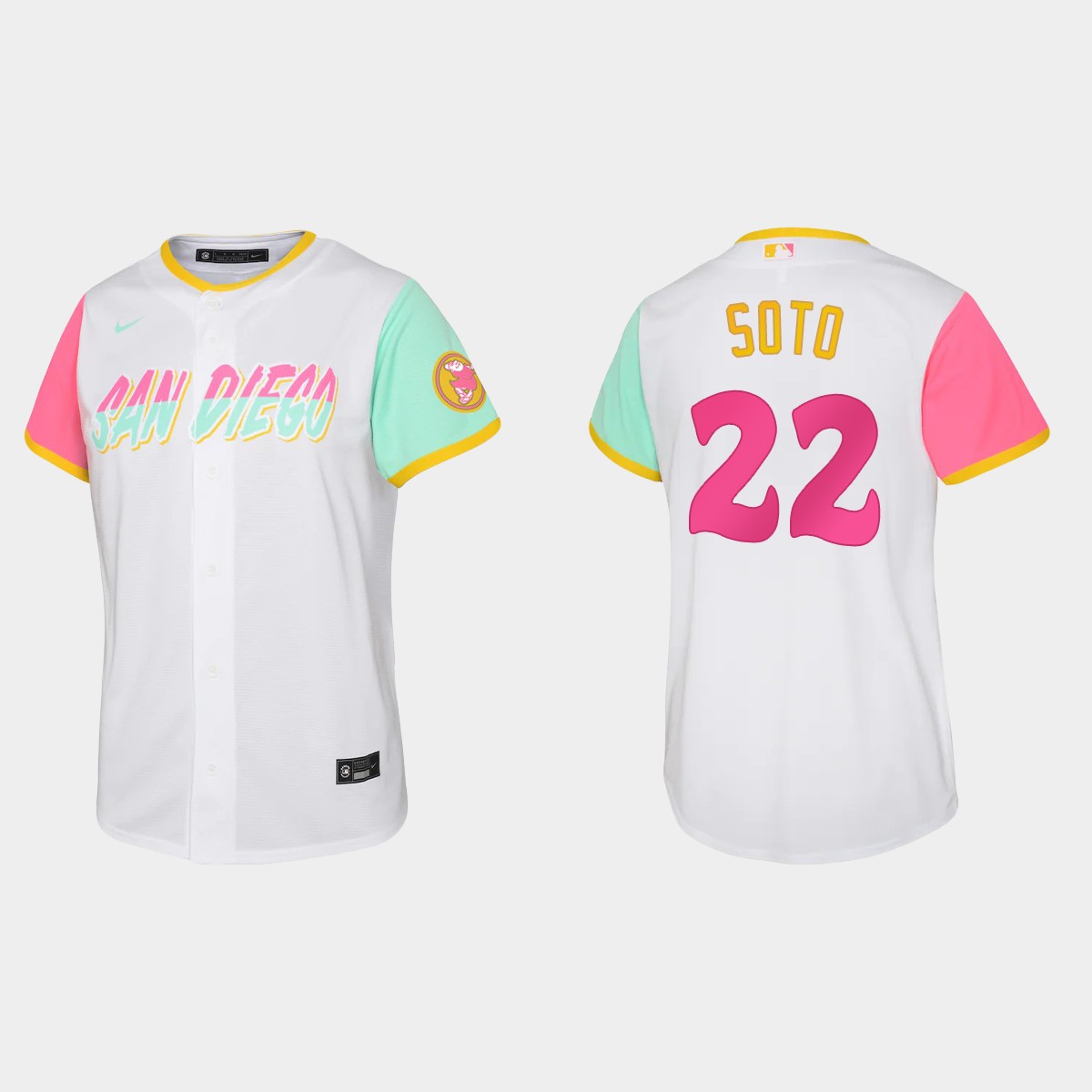 Youth San Diego Padres Juan Soto White City Connect Jersey