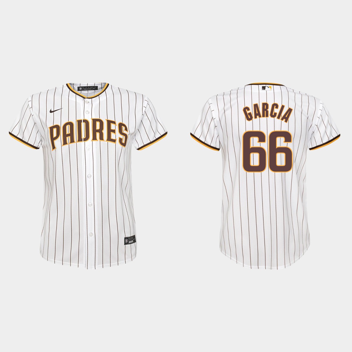 Youth San Diego Padres Luis Garcia White Home Jersey