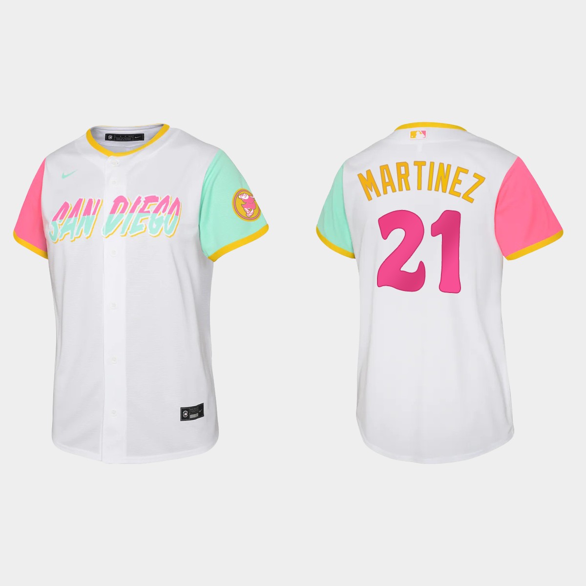 Youth San Diego Padres Nick Martinez White City Connect Jersey