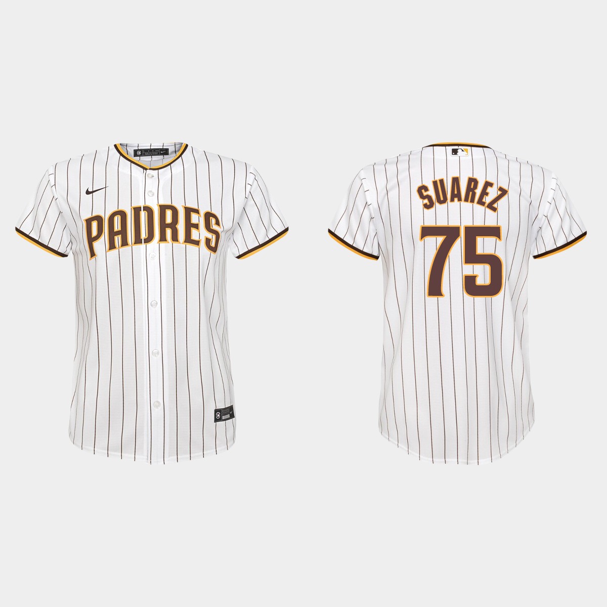 Youth San Diego Padres Robert Suarez White Home Jersey