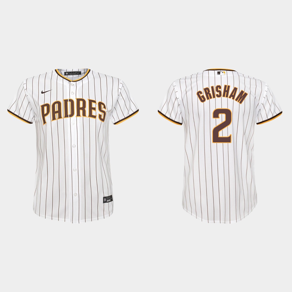 Youth San Diego Padres Trent Grisham White Home Jersey